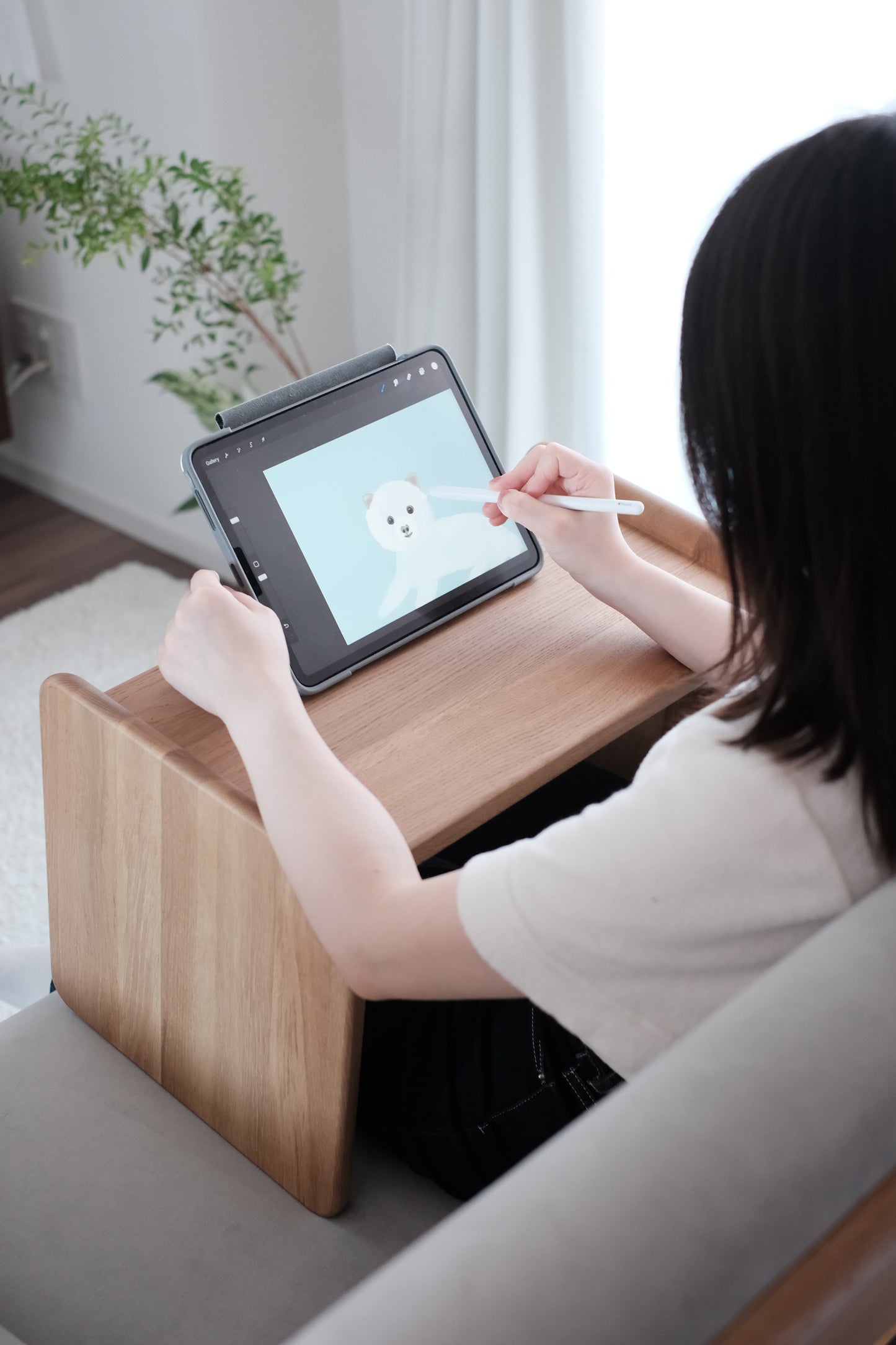 JDF21 SIDE TABLE - NARA OAK|可直橫擺放|日本北海道實木