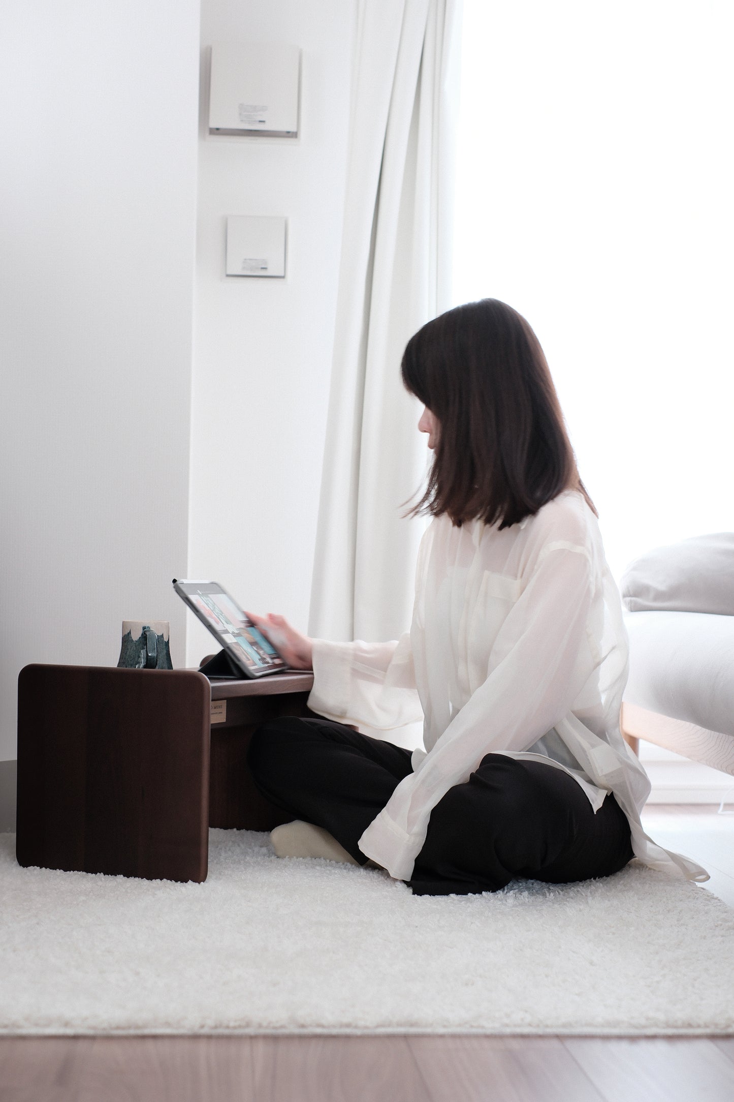 JDF21 SIDE TABLE - WALNUT|可直橫擺放|日本北海道實木